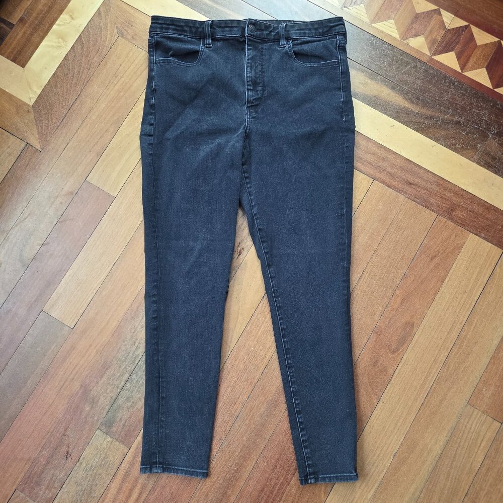 American Eagle Outfitters Black Super Hi-Rise Jegging Jeans Plus Size 14